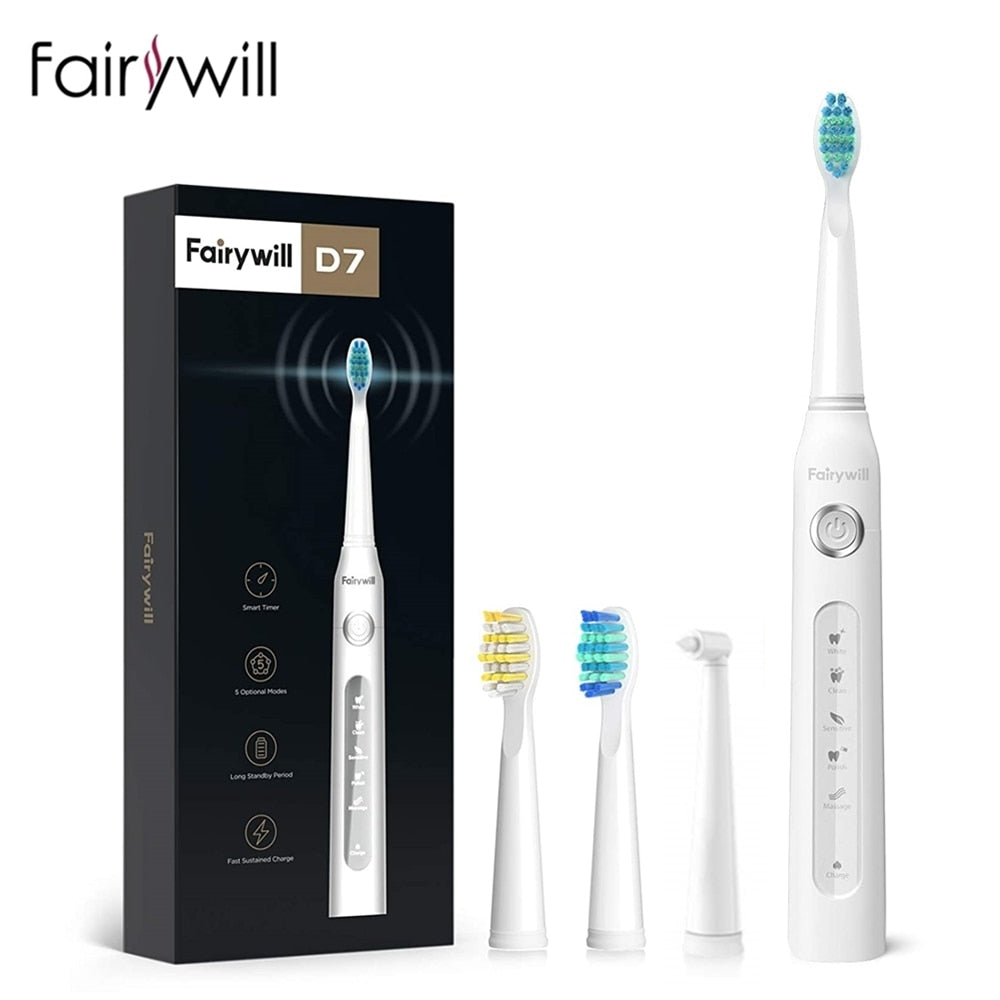 Rechargeable electric Sonic Toothbrush with replacement Heads