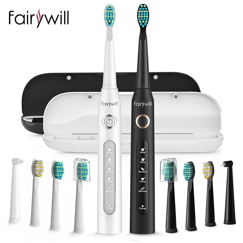 Rechargeable electric Sonic Toothbrush with replacement Heads