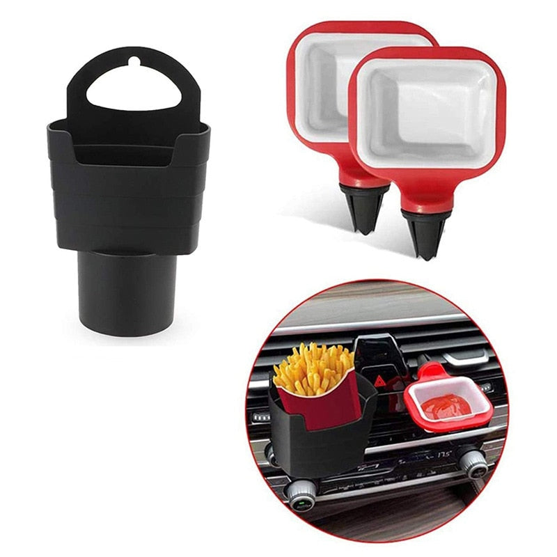 2pcs Portable Car Sauce Holders