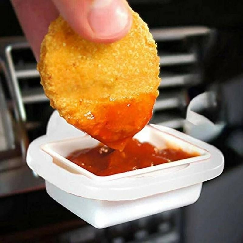 2pcs Portable Car Sauce Holders