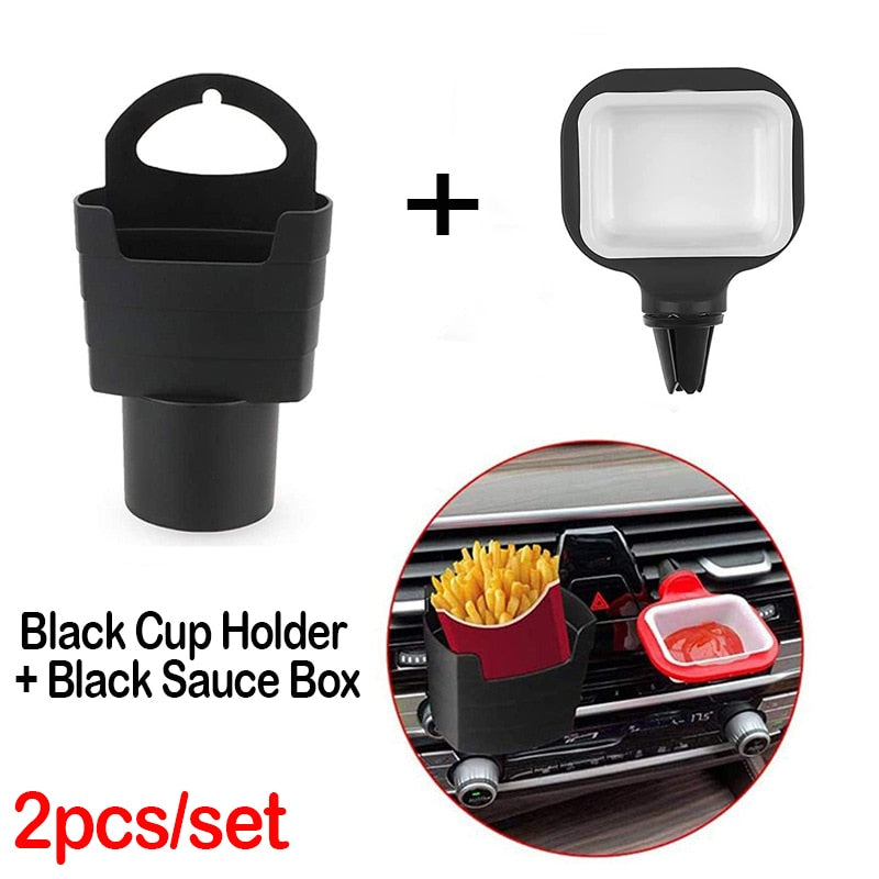 2pcs Portable Car Sauce Holders