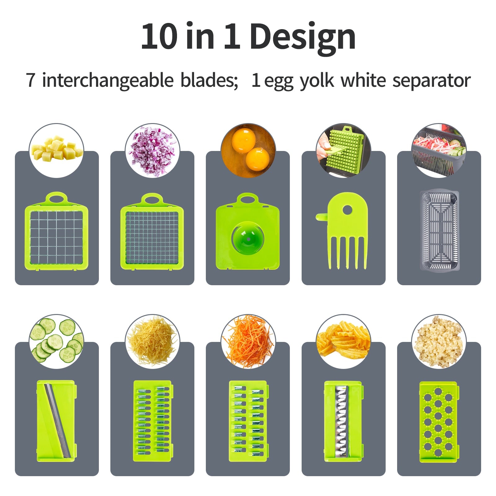 12 in 1 Multifunctional Vegetable Slicer Cutter Shredders – Abodes